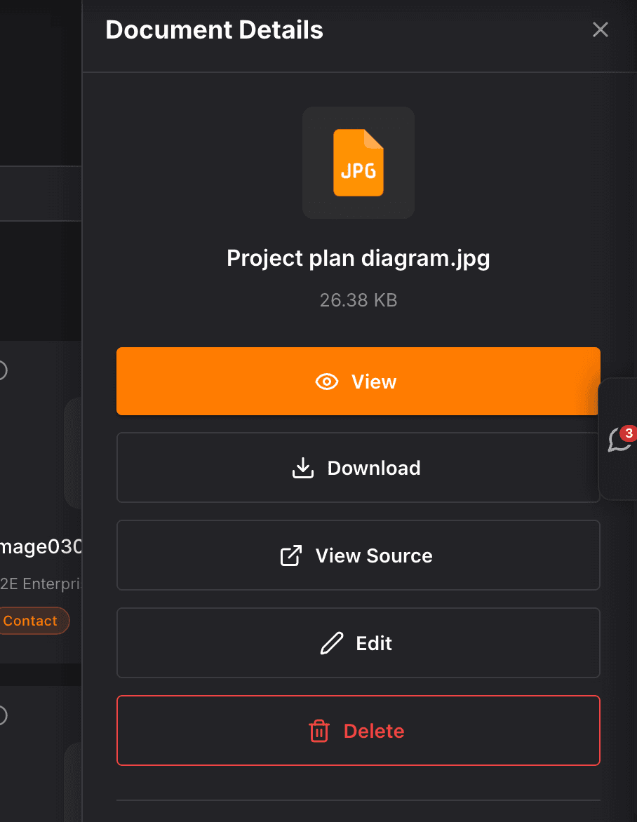 NinjaPipe Documents, preview and open related CRM record