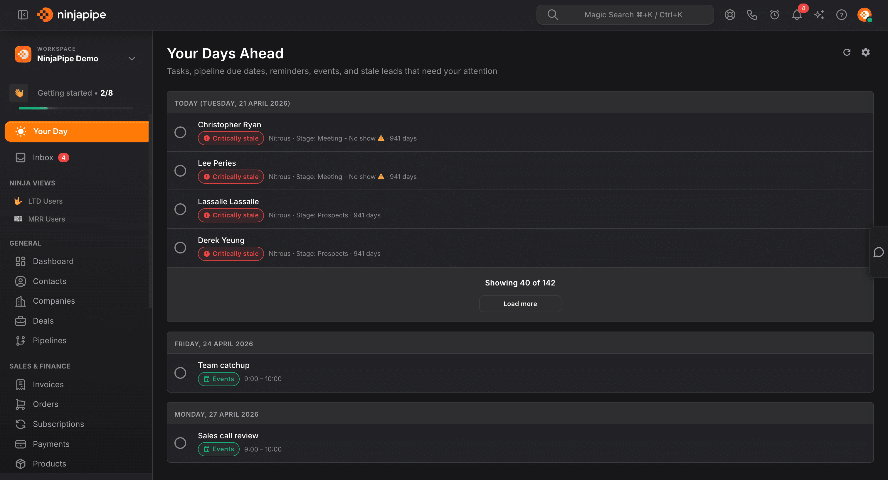 NinjaPipe interview scheduling for HR